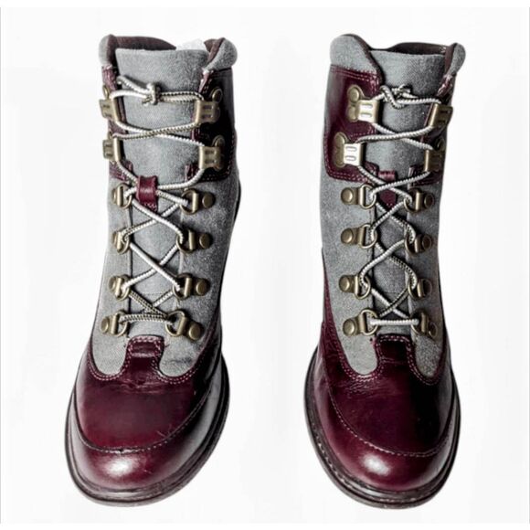 TIMBERLAND Amston Leather Wedge Ankle Boot Size 6.5 - Picture 4 of 9